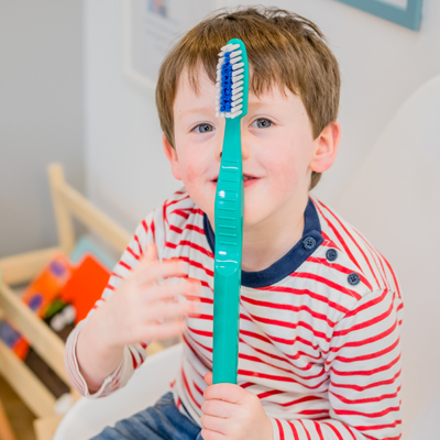 Kids love to brush on Finkle Hill